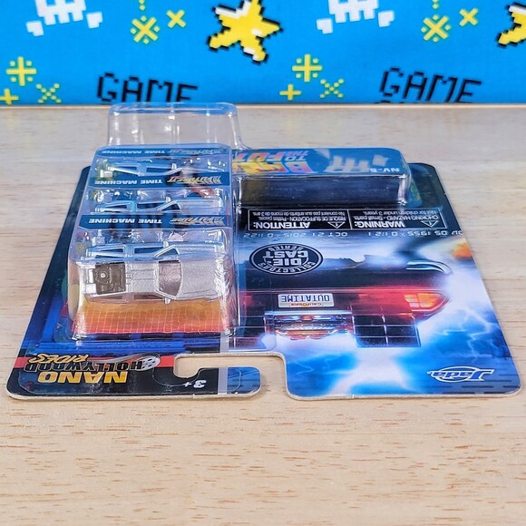 Jada Nano Hollywood Rides Back to the Future Movies DeLorean 3 Mini Die Cast New - Picture 5 of 8